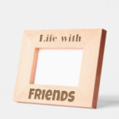 友人との暮らし：すべての人の物語 レーザー彫刻フレーム (左)