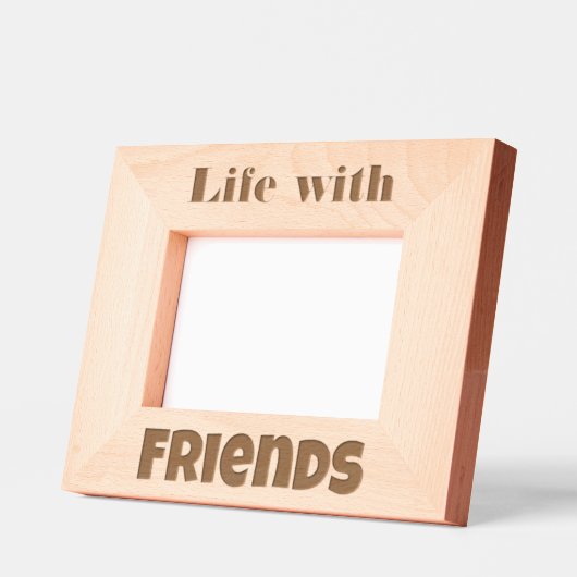 友人との暮らし：すべての人の物語 レーザー彫刻フレーム (左)