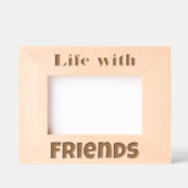 友人との暮らし：すべての人の物語 レーザー彫刻フレーム (正面)