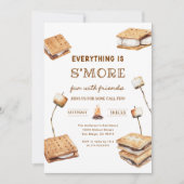 友人とのS'moreおもしろいはパーティーを吸う 招待状 (正面)