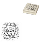 友人とは家族を選ぶ我々の友情 ラバースタンプ (押印)