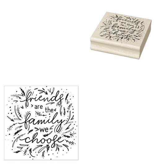 友人とは家族を選ぶ我々の友情 ラバースタンプ (押印)