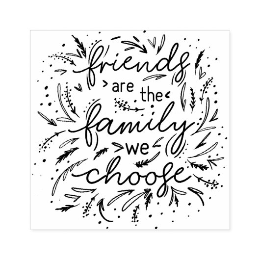 友人とは家族を選ぶ我々の友情 ラバースタンプ (インプリント)