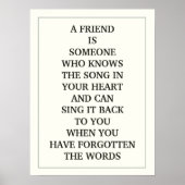 友人とは、あなたの歌の中でその曲を知っている人である ポスター (正面)