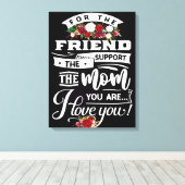 友人とサポート母誕生日ギフト、母ギフトアイディア キャンバスプリント (インサイチュ (ウッドフロア))