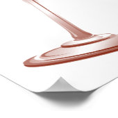 友人とワインは良いプリントを古くおもしろいす ポスター (角)