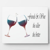 友人とワインより古い、芸術の贈り物より良い フォトプラーク (正面)