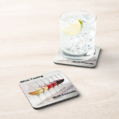 友人とワインを試飲する コースター (右側)