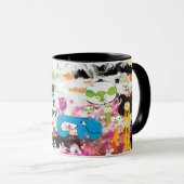 友人と共有するべきおもしろいの漫画のコーヒー・マグ マグカップ (正面右)