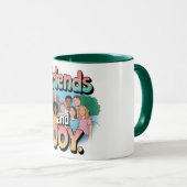 友人と喜び マグカップ (正面右)