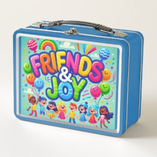 友人と喜び メタルランチボックス