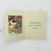 友人と姉妹のカード サンキューカード (内部)