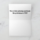 **友人と家族**クリスマスの願い シーズンカード (内部)