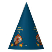 友人と感謝祭の七面鳥 パーティーハット (左)