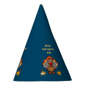 友人と感謝祭の七面鳥 パーティーハット (右)