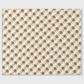 友人と感謝祭の七面鳥 ラッピングペーパー (フラット)