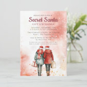 友人と抱き枕シークレットサンタピンクパーティー 招待状 (スタンド正面)