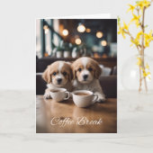 友人と時間を取る – 内空白の部 カード (黄色い花)