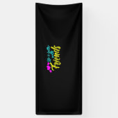 友人と暮らすのは好い 横断幕 (縦)