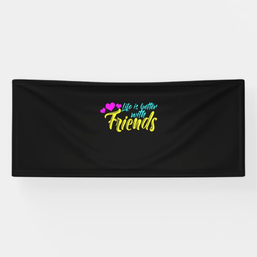 友人と暮らすのは好い 横断幕 (横)