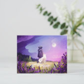 友人と歩く ポストカード (スタンド正面)