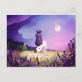 友人と歩く ポストカード (正面)