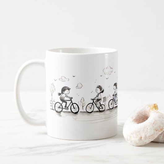 友人と甘い思い出 コーヒーマグカップ (ドーナツ)