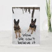 友人と私は「ハッピーバースデー」と言う カード (正面)