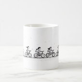 友人と自転車 コーヒーマグカップ (中央)