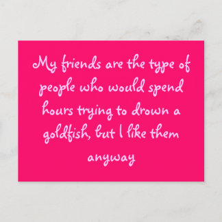 友人と金魚 ポストカード