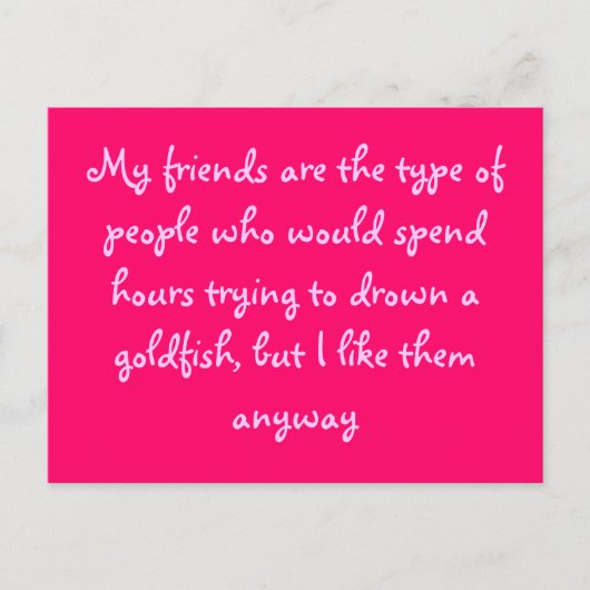 友人と金魚 ポストカード (正面)