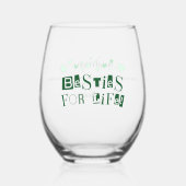 友人に与える「命の別物」最高の ステムなしワイングラス (正面)