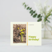 友人に対する最高のハッピーバースデー シーズンポストカード (スタンド正面)