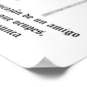 友人に対する謝辞 ポスター (角)