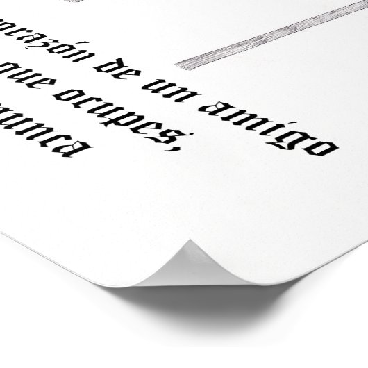 友人に対する謝辞 ポスター (角)