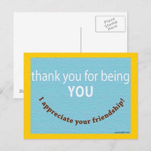 友人に感謝 ポストカード (正面/裏面)