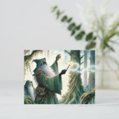 友人に新しい魔法を見せるウィザード ポストカード (スタンド正面)