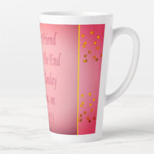 友人に最高の淡い色のさくらんぼred designCoffeeへ カフェラテマグ
