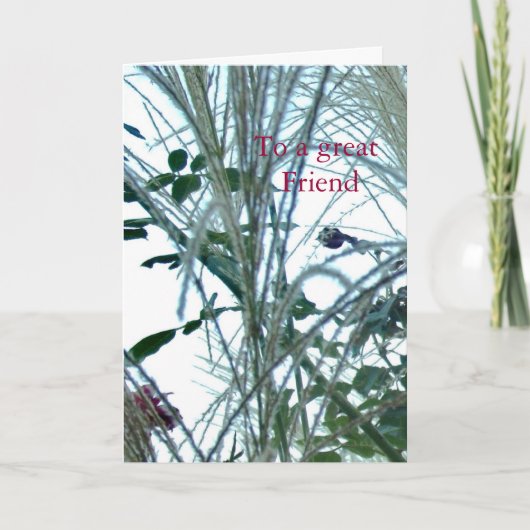 友人に素晴らし対して カード (正面)