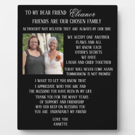 友人に フォトプラーク