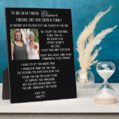 友人に フォトプラーク (側面)