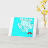 "友人に"U作る日サニー誕生日カード カード (黄色い花)