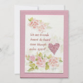 友人のことわざカラーアートフラットノートカード ノートカード (正面)