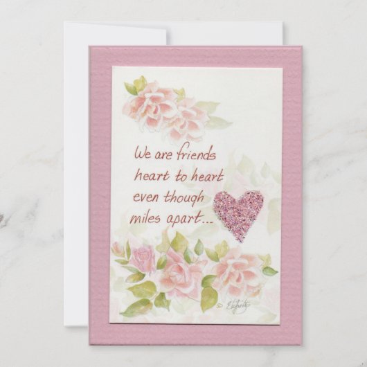 友人のことわざカラーアートフラットノートカード ノートカード (正面)