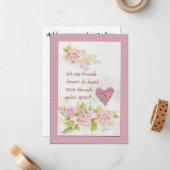 友人のことわざカラーアートフラットノートカード ノートカード (正面/裏面インサイチュ)