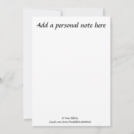 友人のことわざカラーアートフラットノートカード ノートカード (裏面)