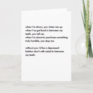 友人のために神を感謝していして下さい サンキューカード