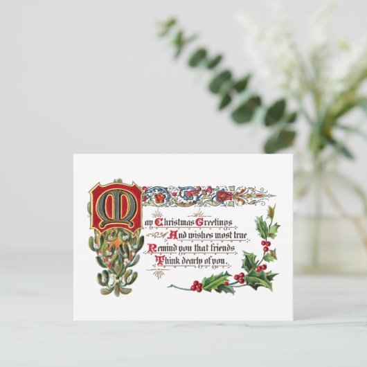 友人のためのクリスマスの詩 シーズンポストカード (スタンド正面)