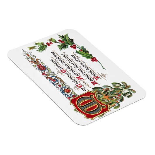 友人のためのクリスマスの詩 マグネット (右側)