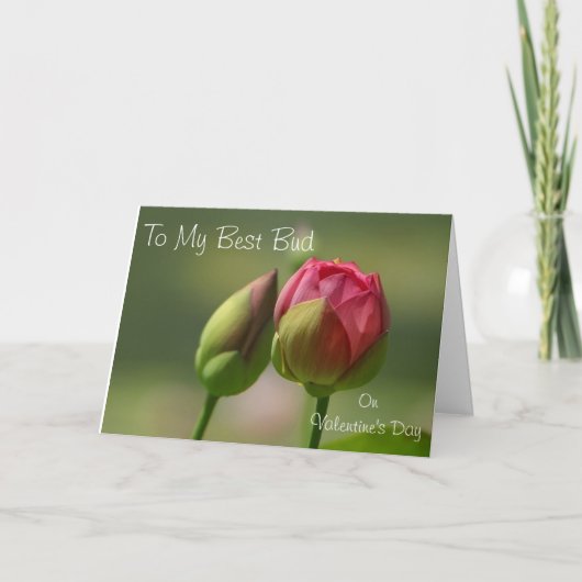 友人のためのバレンタインの挨拶 シーズンカード (正面)